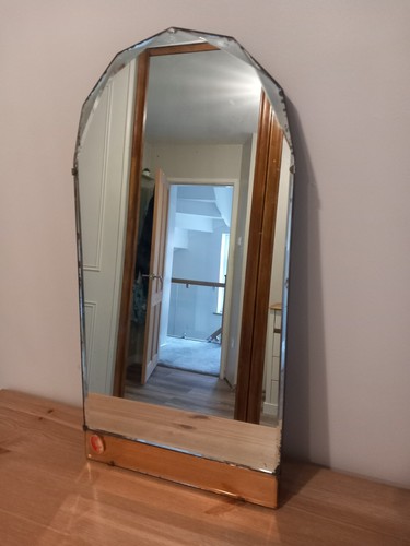 Vintage mirror with chain - with,