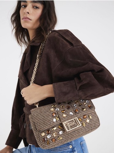 River island brown dogtooth - brown,