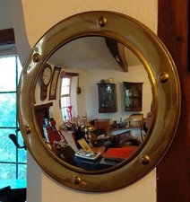Vintage Brass Convex Porthole