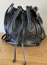 Whistles Black Leather Bucket