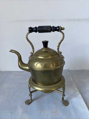 Antique brass spirit kettle - antique,