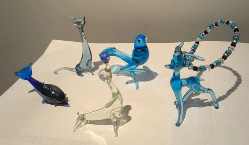 Vintage small glass animals - small,