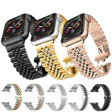 For Apple iWatch 2/3/4/5/6/SE/7/8/9 Series Steel Bracelet Strap Watch Metal Band