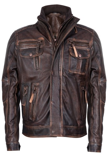Men vintage brown warm - brown, 100%
