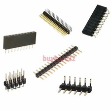 40 Pin 0.1" 2.54mm Male Female SIL Header Socket Single Double Row Strip PCB UK