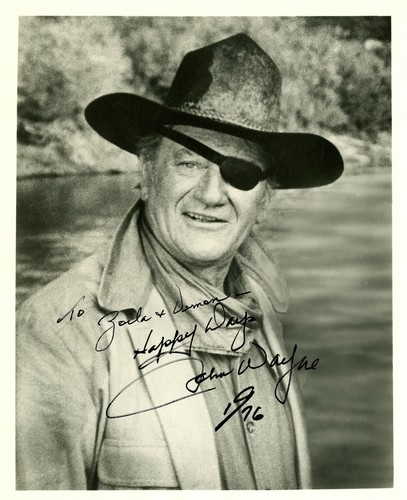 John wayne signed photograph - john,