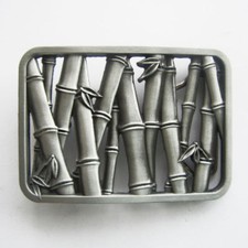 Bamboo Trees Metal Belt Buckle