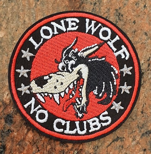 Lone wolf clubs sew - wolf, on