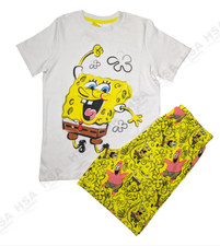 Spongebob Squarepants Boys Kids Character Pyjama PJs Shorts Sleepwear Nightwear