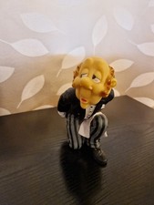 Vintage Butler Waiter Wine Bottle Holder Figurine