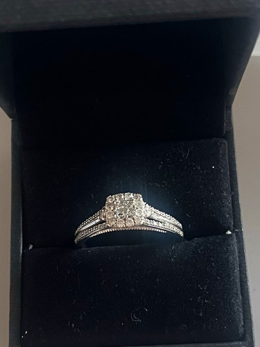 Samuel 9ct white - 9ct, gold