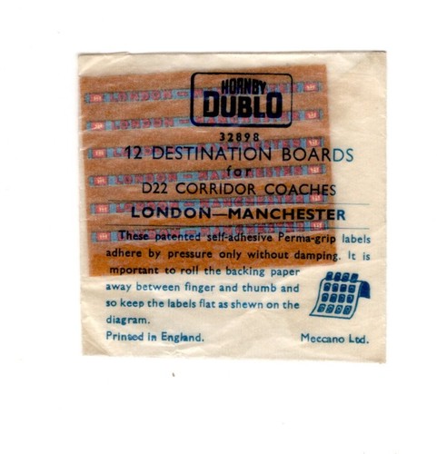 Hornby dublo packet 12 - dublo,