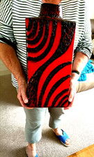 1970s Roth  Keramik Fat lava german vase.( large 42 x 19 x12 cm ) model 281