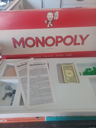 Vintage 1970s monopoly board - vintage,