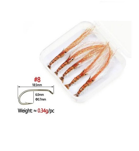 Shrimp fishing flies - shrimp, 5