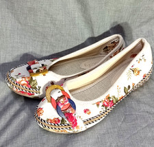 Socofy off white floral ballet - floral,