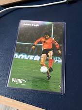 Johan Cruyff Puma promo card hand signed auto autograph Netherlands Barcelona 