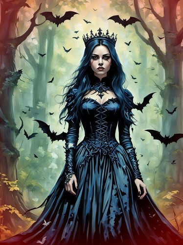 Goth greeting card - goth,