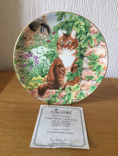 Coalport silent watchers cat - coalport,