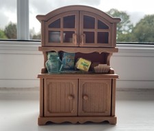 Sylvanian Families Welsh Dresser Kitchen Storage Cabinet 2937 RARE HTF