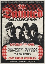 The Damned Wembley A3 A4 Print