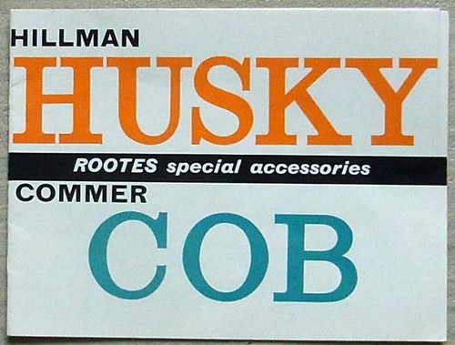 Hillman husky commer cob - &,
