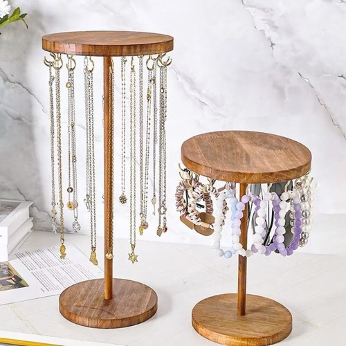 Wooden earring display stand - earring,