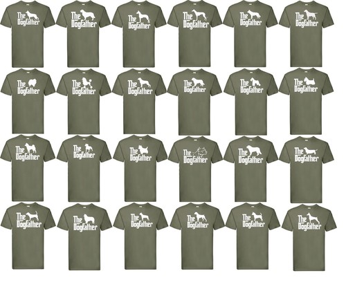 Dog dogfather shirt green - dog,