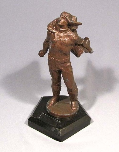 Figurine pilot bronze statue - figurine,