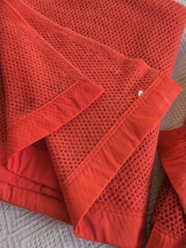Vintage orange blanket - orange,