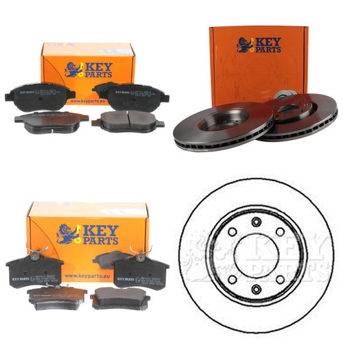 Key parts front rear - &, brake