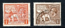 GB KG V 1924 British Empire Exhibition Set SG 430 & SG 431 (Spec NCom1/2) VFU