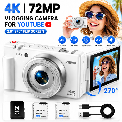 Digital camera 72mp - 4k,
