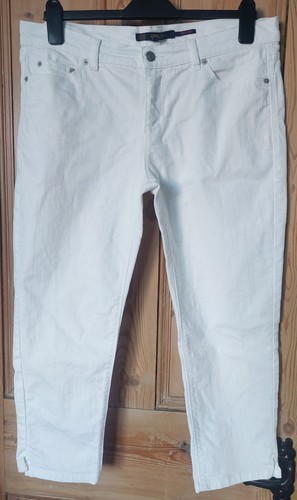 White cropped jeans oasis - white,