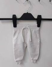 Young Dimension Jogging Bottoms  0-3 Months Baby Girls Cream Elasticated Waist