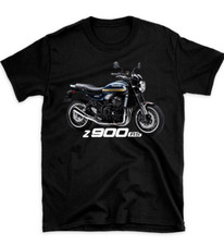Z900 RS Blue Kawasaki Motorcycle Cotton T Shirt, Sizes M-5XL  ,Printed in UK.