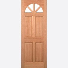 LPD External Carolina Hardwood M&T Double Glazed 4 Panels Doors