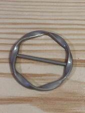 Muted Silver Metal Scarf Ring