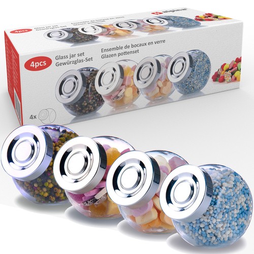 4pcs adorable glass preserving - adorable,
