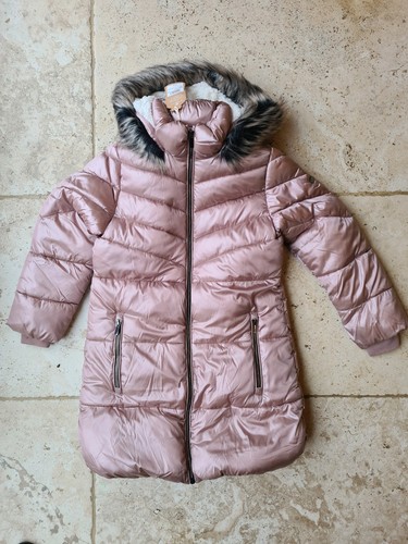 Girls winter coat - winter, pink