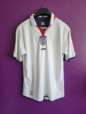 ENGLAND 2003-2005 HOME FOOTBALL SHIRT JERSEY UMBRO Soccer Reversible L