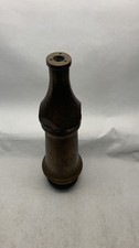 Antique Heavy Brass Fire Hose Nozzle Firefighter Collectible Vintage Equipment  