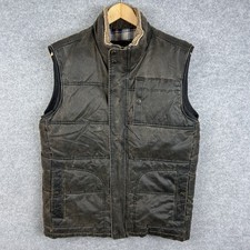 Fat Face Wax Jacket Gilet Mens
