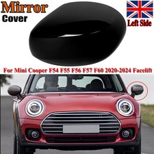 FOR MINI F54 F55 F56 F57 F60 20-24 FRONT WING MIRROR COVER CAP GLOSS BLACK LEFT