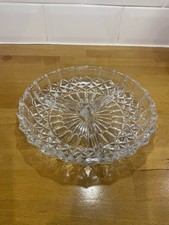 Vintage Cut Crystal Divided Relish Dish