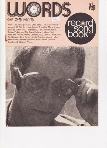 Words record song - words,