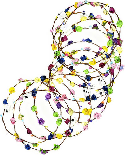 Led flower headband 12pcs - flower,