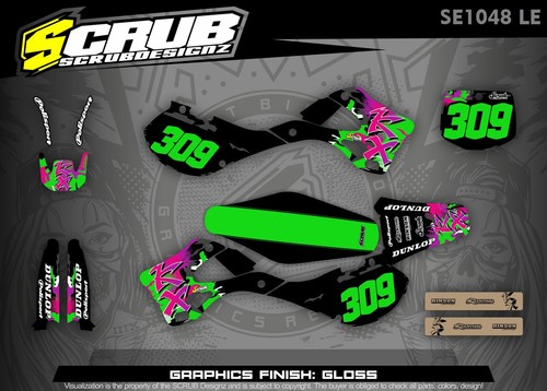 Graphics seat cover kx125 - graphics,