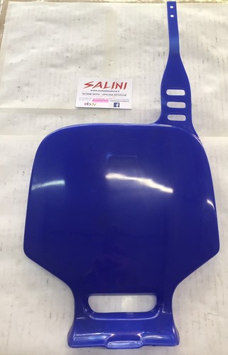Front number plate blue - front,