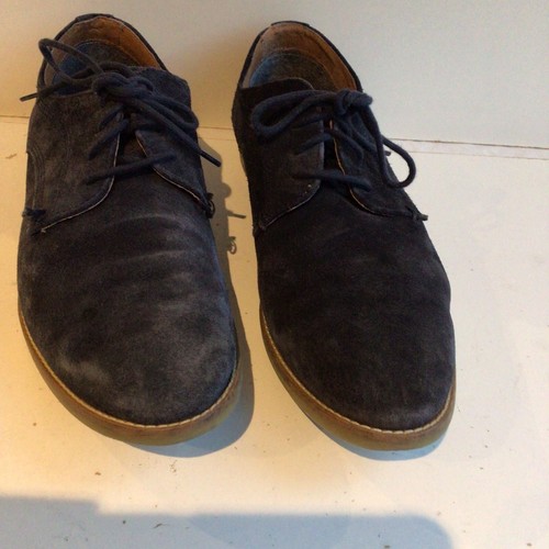 Suede leather dark blue - blue, dress